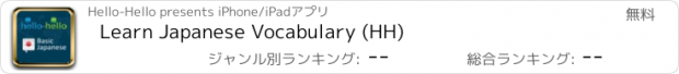 おすすめアプリ Learn Japanese Vocabulary (HH)