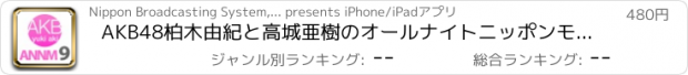 おすすめアプリ AKB48柏木由紀と高城亜樹のオールナイトニッポンモバイル9