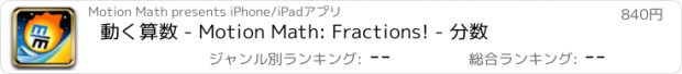 おすすめアプリ 動く算数 - Motion Math: Fractions! - 分数
