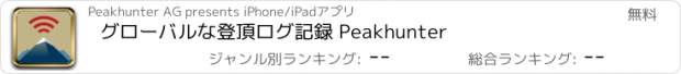 おすすめアプリ グローバルな登頂ログ記録 Peakhunter