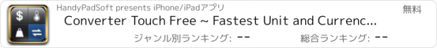 おすすめアプリ Converter Touch Free ~ Fastest Unit and Currency Converter