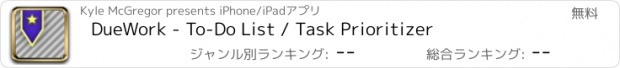 おすすめアプリ DueWork - To-Do List / Task Prioritizer