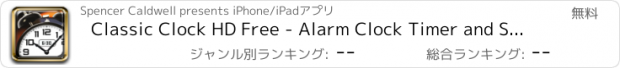 おすすめアプリ Classic Clock HD Free - Alarm Clock Timer and Stopwatch