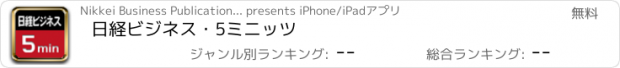 おすすめアプリ 日経ビジネス・5ミニッツ