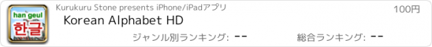 おすすめアプリ Korean Alphabet HD