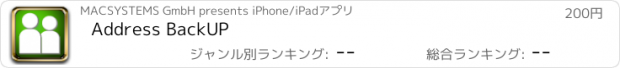 おすすめアプリ Address BackUP