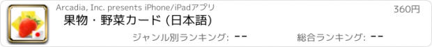 おすすめアプリ 果物・野菜カード (日本語)