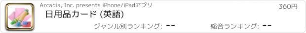 おすすめアプリ 日用品カード (英語)