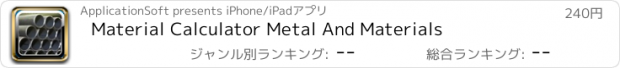 おすすめアプリ Material Calculator Metal And Materials