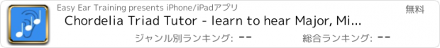 おすすめアプリ Chordelia Triad Tutor - learn to hear Major, Minor, Augmented and Diminished chords - for the beginner and advanced musician who plays Guitar, Ukulele, Sax and more