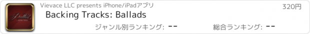 おすすめアプリ Backing Tracks: Ballads