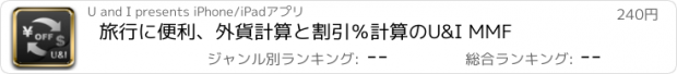 おすすめアプリ 旅行に便利、外貨計算と割引％計算のU&I MMF