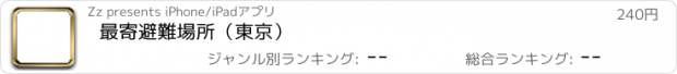 おすすめアプリ 最寄避難場所（東京）