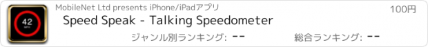 おすすめアプリ Speed Speak - Talking Speedometer