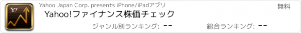 おすすめアプリ Yahoo!ファイナンス　株価チェック