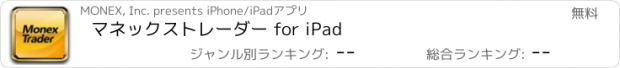 おすすめアプリ マネックストレーダー for iPad