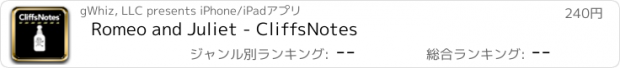 おすすめアプリ Romeo and Juliet - CliffsNotes