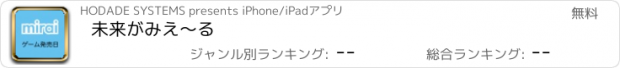 おすすめアプリ 未来がみえ〜る