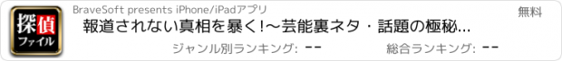 おすすめアプリ 報道されない真相を暴く!〜芸能裏ネタ・話題の極秘情報の探偵ファイル〜