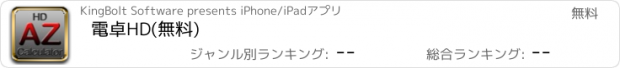 おすすめアプリ 電卓HD(無料)