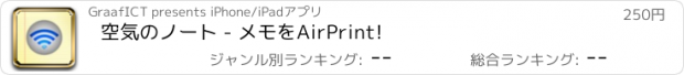 おすすめアプリ 空気のノート - メモをAirPrint!