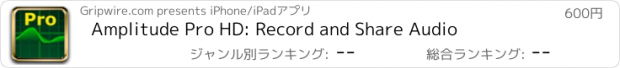 おすすめアプリ Amplitude Pro HD: Record and Share Audio