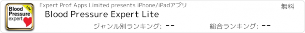 おすすめアプリ Blood Pressure Expert Lite