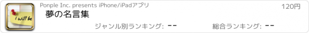 おすすめアプリ 夢の名言集