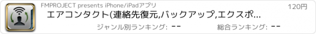 おすすめアプリ エアコンタクト(連絡先復元,バックアップ,エクスポート):Contacts Air Backup