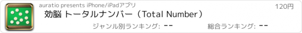 おすすめアプリ 効脳 トータルナンバー（Total Number）