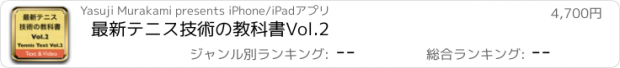 おすすめアプリ 最新テニス技術の教科書Vol.2