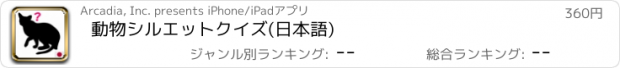 おすすめアプリ 動物シルエットクイズ(日本語)