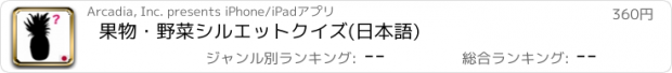 おすすめアプリ 果物・野菜シルエットクイズ(日本語)