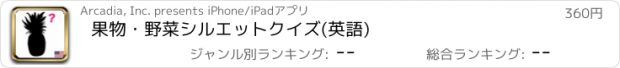 おすすめアプリ 果物・野菜シルエットクイズ(英語)