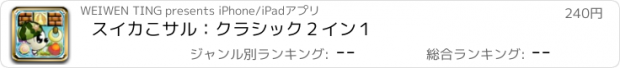 おすすめアプリ スイカこサル：クラシック２イン１