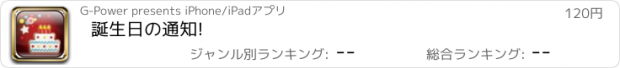 おすすめアプリ 誕生日の通知!