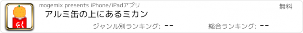 おすすめアプリ アルミ缶の上にあるミカン