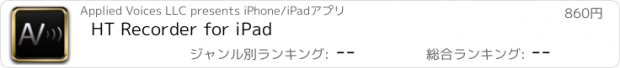 おすすめアプリ HT Recorder for iPad