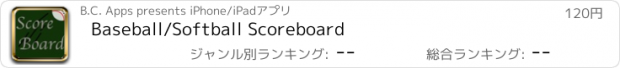 おすすめアプリ Baseball/Softball Scoreboard