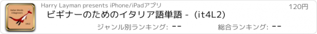 おすすめアプリ ビギナーのためのイタリア語単語 -  (it4L2)