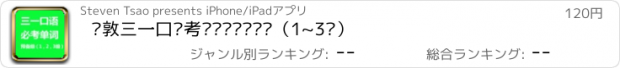 おすすめアプリ 伦敦三一口语考试单词卡预备级（1~3级）