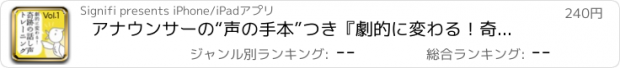 おすすめアプリ アナウンサーの“声の手本”つき『劇的に変わる！奇跡の話し声トレーニング』