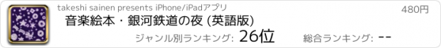 おすすめアプリ 音楽絵本・銀河鉄道の夜 (英語版)