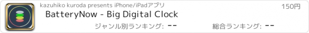 おすすめアプリ BatteryNow - Big Digital Clock