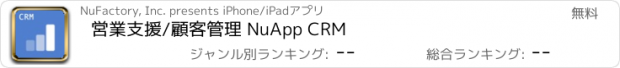 おすすめアプリ 営業支援/顧客管理 NuApp CRM