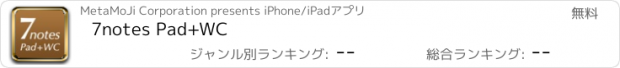 おすすめアプリ 7notes Pad+WC