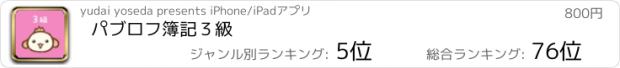 おすすめアプリ パブロフ簿記３級