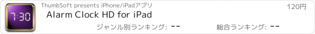 おすすめアプリ Alarm Clock HD for iPad