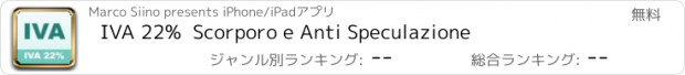 おすすめアプリ IVA 22%  Scorporo e Anti Speculazione