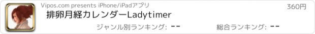 おすすめアプリ 排卵月経カレンダーLadytimer